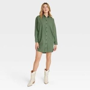 Long Sleeve button-up Shirt Dress 🪄